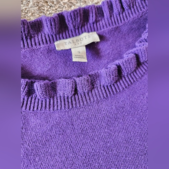 Talbots Purple Sweater - Picture 2 of 3